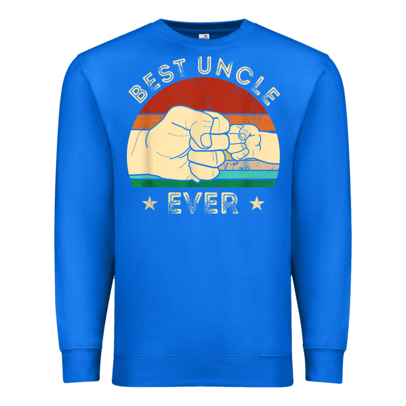 Vintage Best Uncle Ever Fist Bump Funny Uncle Fathers Day Premium Sweatshirt by linhVisuals | Teevron
