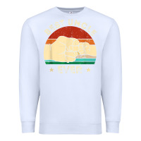 White vintage best uncle ever fist bump funny uncle fathers day Premium Sweatshirt - linhVisuals