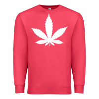 Cardinal weed leaf in a pocket marijuana cannabis Premium Sweatshirt - linhVisuals