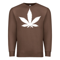 Chestnut weed leaf in a pocket marijuana cannabis Premium Sweatshirt - linhVisuals
