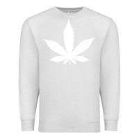 Oatmeal Heather weed leaf in a pocket marijuana cannabis Premium Sweatshirt - linhVisuals