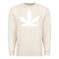 Sandshell weed leaf in a pocket marijuana cannabis Premium Sweatshirt - linhVisuals
