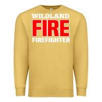 Antique Gold wildland fire rescue department firefighters firemen uniform Premium Sweatshirt - linhVisuals