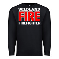Black wildland fire rescue department firefighters firemen uniform Premium Sweatshirt - linhVisuals