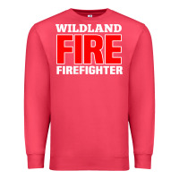 Cardinal wildland fire rescue department firefighters firemen uniform Premium Sweatshirt - linhVisuals