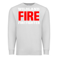 Dove Grey wildland fire rescue department firefighters firemen uniform Premium Sweatshirt - linhVisuals