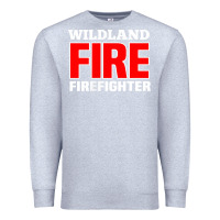 Heather Grey wildland fire rescue department firefighters firemen uniform Premium Sweatshirt - linhVisuals