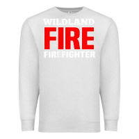 Oatmeal Heather wildland fire rescue department firefighters firemen uniform Premium Sweatshirt - linhVisuals