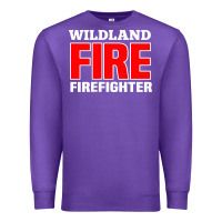Purple wildland fire rescue department firefighters firemen uniform Premium Sweatshirt - linhVisuals