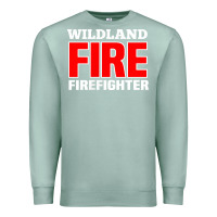 Seafoam wildland fire rescue department firefighters firemen uniform Premium Sweatshirt - linhVisuals