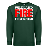 Sports Green wildland fire rescue department firefighters firemen uniform Premium Sweatshirt - linhVisuals