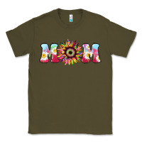 Army Green Tie dye sunflower Mom Mother's Day Classic Tee - HowdyJamesFarm