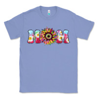 Colony Blue Tie dye sunflower Mom Mother's Day Classic Tee - HowdyJamesFarm