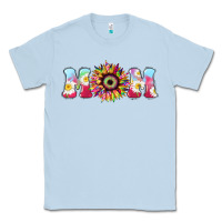 Dusty Blue Tie dye sunflower Mom Mother's Day Classic Tee - HowdyJamesFarm