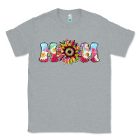 Heather Grey Tie dye sunflower Mom Mother's Day Classic Tee - HowdyJamesFarm