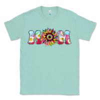 Seafoam Tie dye sunflower Mom Mother's Day Classic Tee - HowdyJamesFarm