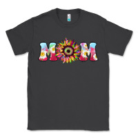 Smoke Tie dye sunflower Mom Mother's Day Classic Tee - HowdyJamesFarm