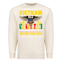 Sandshell proud vietnam veteran son gifts raised by my hero veteran day Premium Sweatshirt - linhVisuals