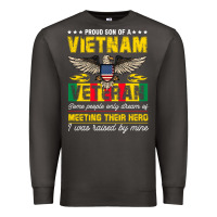 Smoke proud vietnam veteran son gifts raised by my hero veteran day Premium Sweatshirt - linhVisuals