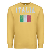 Antique Gold vintage italia italian flag italy italiano Premium Sweatshirt - linhVisuals