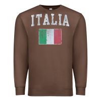 Chestnut vintage italia italian flag italy italiano Premium Sweatshirt - linhVisuals