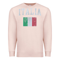 Pale Pink vintage italia italian flag italy italiano Premium Sweatshirt - linhVisuals
