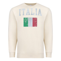 Sandshell vintage italia italian flag italy italiano Premium Sweatshirt - linhVisuals