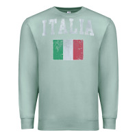Seafoam vintage italia italian flag italy italiano Premium Sweatshirt - linhVisuals