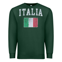 Sports Green vintage italia italian flag italy italiano Premium Sweatshirt - linhVisuals