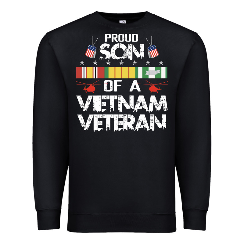 Proud Son Of A Vietnam Veteran Father's Day Premium Sweatshirt by linhVisuals | Teevron