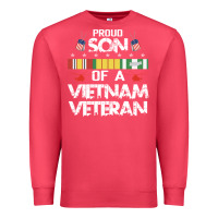 Cardinal proud son of a vietnam veteran father's day Premium Sweatshirt - linhVisuals