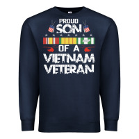Navy proud son of a vietnam veteran father's day Premium Sweatshirt - linhVisuals