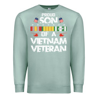 Seafoam proud son of a vietnam veteran father's day Premium Sweatshirt - linhVisuals