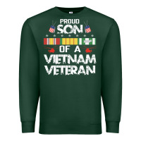 Sports Green proud son of a vietnam veteran father's day Premium Sweatshirt - linhVisuals