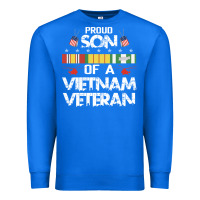 True Royal proud son of a vietnam veteran father's day Premium Sweatshirt - linhVisuals