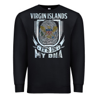 Black virgin islands virgin islander Premium Sweatshirt - linhVisuals
