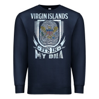 Navy virgin islands virgin islander Premium Sweatshirt - linhVisuals