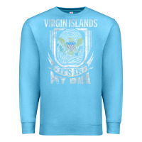 Ocean Blue virgin islands virgin islander Premium Sweatshirt - linhVisuals