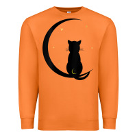 Carrot womens double moon cat Premium Sweatshirt - linhVisuals