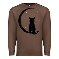 Chestnut womens double moon cat Premium Sweatshirt - linhVisuals