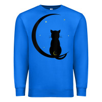 True Royal womens double moon cat Premium Sweatshirt - linhVisuals