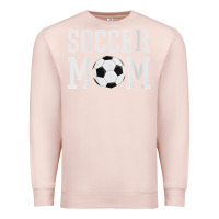 Pale Pink womens soccer mama soccer mom Premium Sweatshirt - linhVisuals