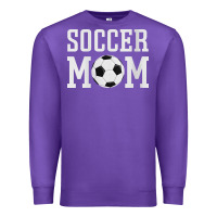 Purple womens soccer mama soccer mom Premium Sweatshirt - linhVisuals