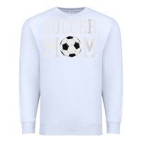White womens soccer mama soccer mom Premium Sweatshirt - linhVisuals