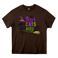 Chocolate Brown black cats only Heavy Core Tee - CowGirlArtShop