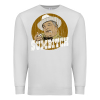 Dove Grey sumbitch distressed Premium Sweatshirt - linhVisuals