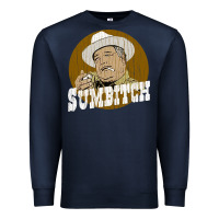 Navy sumbitch distressed Premium Sweatshirt - linhVisuals