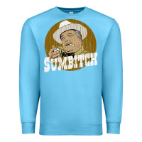 Ocean Blue sumbitch distressed Premium Sweatshirt - linhVisuals