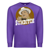 Purple sumbitch distressed Premium Sweatshirt - linhVisuals