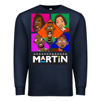 Navy Martin TV Show Premium Sweatshirt - linhVisuals